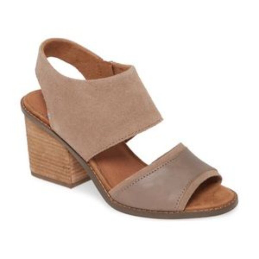 TOMS Taupe Majorca Cutout Sandal Size 6.5